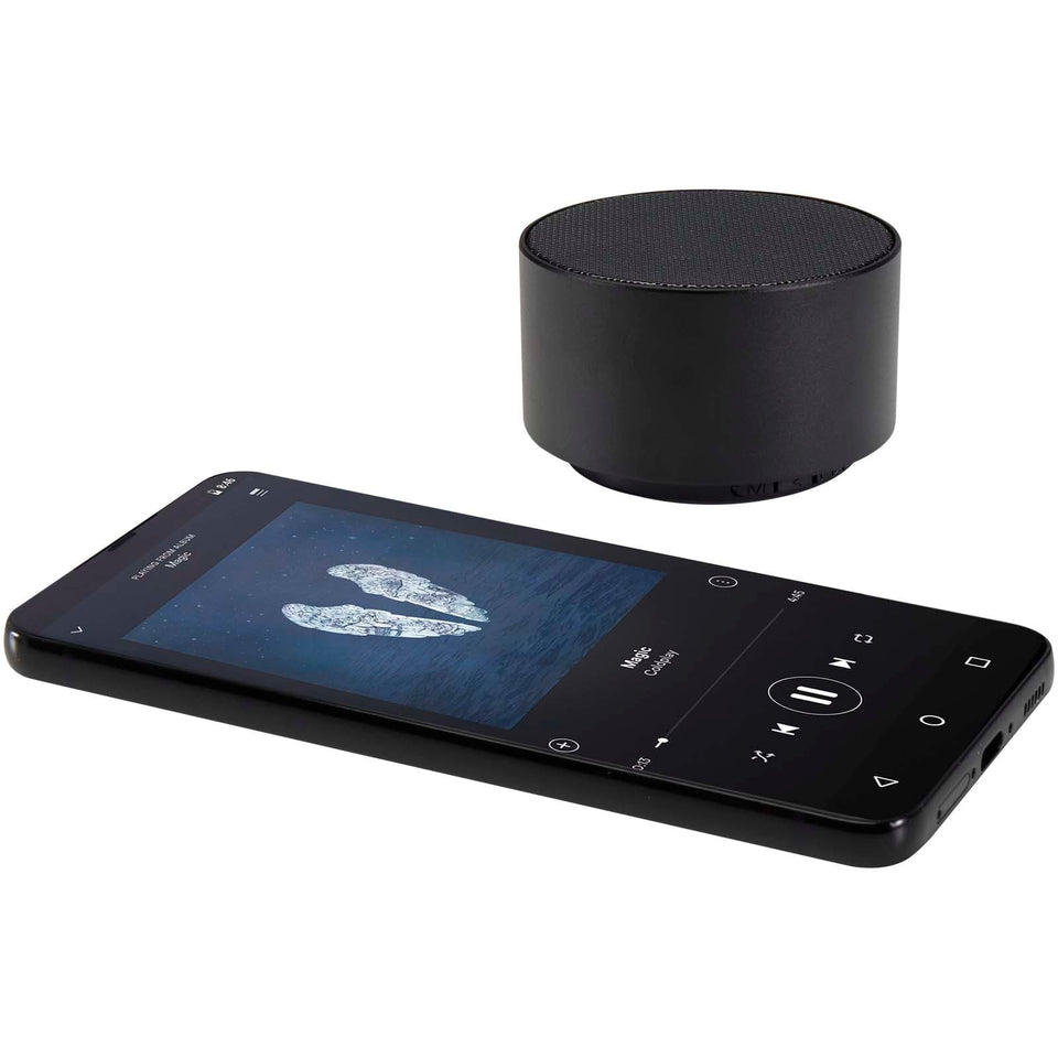 Speaker Bluetooth® wireless in alluminio riciclato da 3 W Ankaa personalizzato con logo - Pubblienne