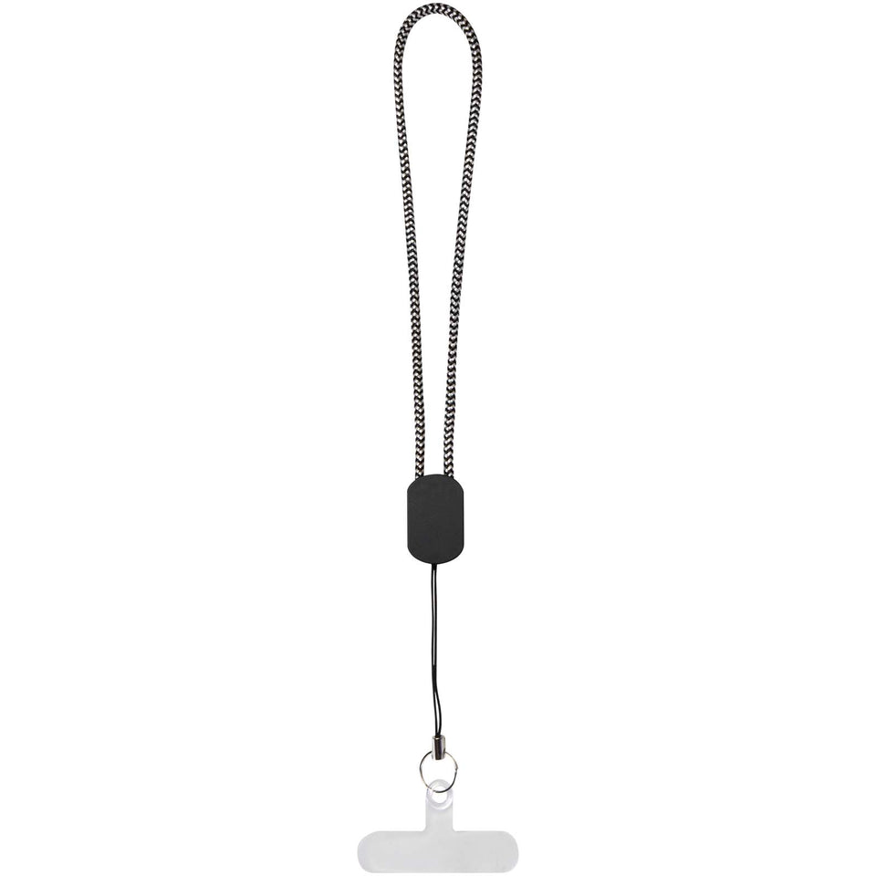Lanyard da polso riciclato RCS con cavo di ricarica Type-C da 20 W integrato Arich personalizzato con logo - Pubblienne
