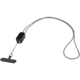 Lanyard per smartphone in plastica riciclata con cavo integrato 5-in-1 da 27 W Anser personalizzato con logo - Pubblienne
