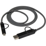 Cavo di ricarica magnetico 4 in 1 da 65 W e 100 cm, certificato RCS SMART personalizzato con logo - Pubblienne