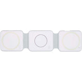 Caricabatterie wireless 3 in 1 da 15 W pieghevole in plastica riciclata Armus personalizzato con logo - Pubblienne