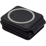 Caricabatterie wireless 3 in 1 da 15 W pieghevole in plastica riciclata Armus personalizzato con logo - Pubblienne
