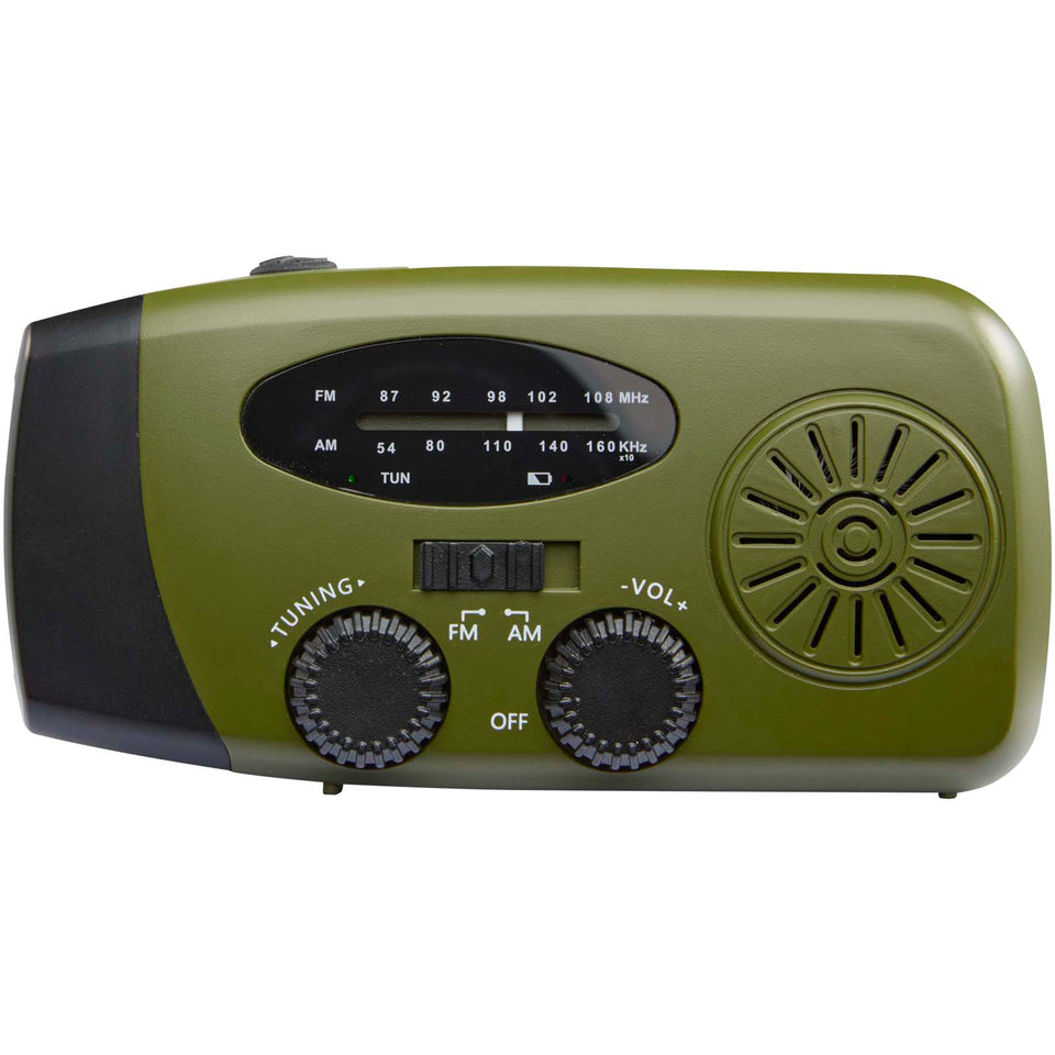 Radio di emergenza in plastica riciclata certificata RCS Avior personalizzato con logo - Pubblienne