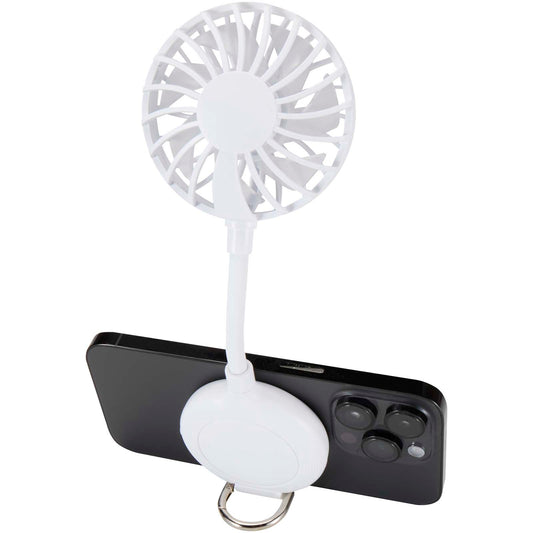 Ventilatore portatile magnetico in plastica riciclata Ventio personalizzato con logo - Pubblienne