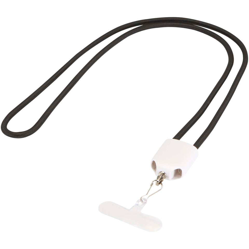 Cavo di ricarica 5-in-1 65W con lanyard in plastica riciclata Ion personalizzato con logo - Pubblienne