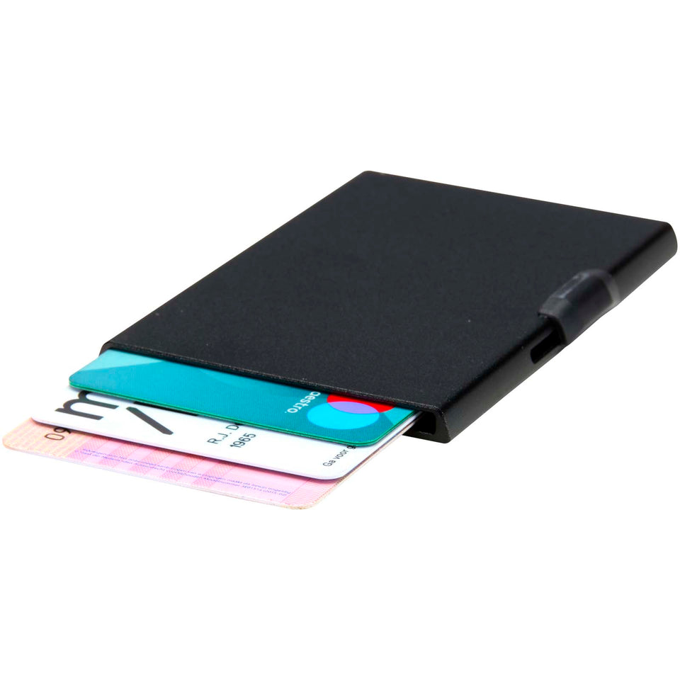 Portacarte magnetico RFID in materiale riciclato RCS SMART personalizzato con logo - Pubblienne