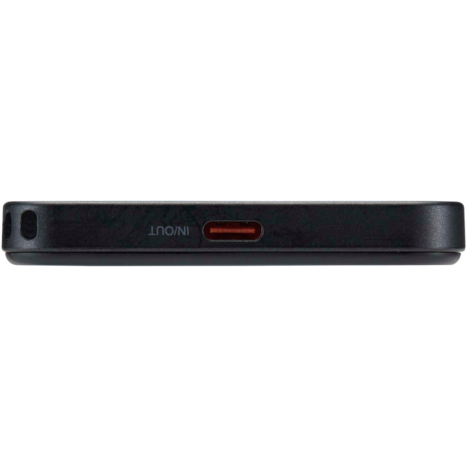 Power bank magnetico da 5000 mAh in plastica riciclata con lanyard SMART personalizzato con logo - Pubblienne
