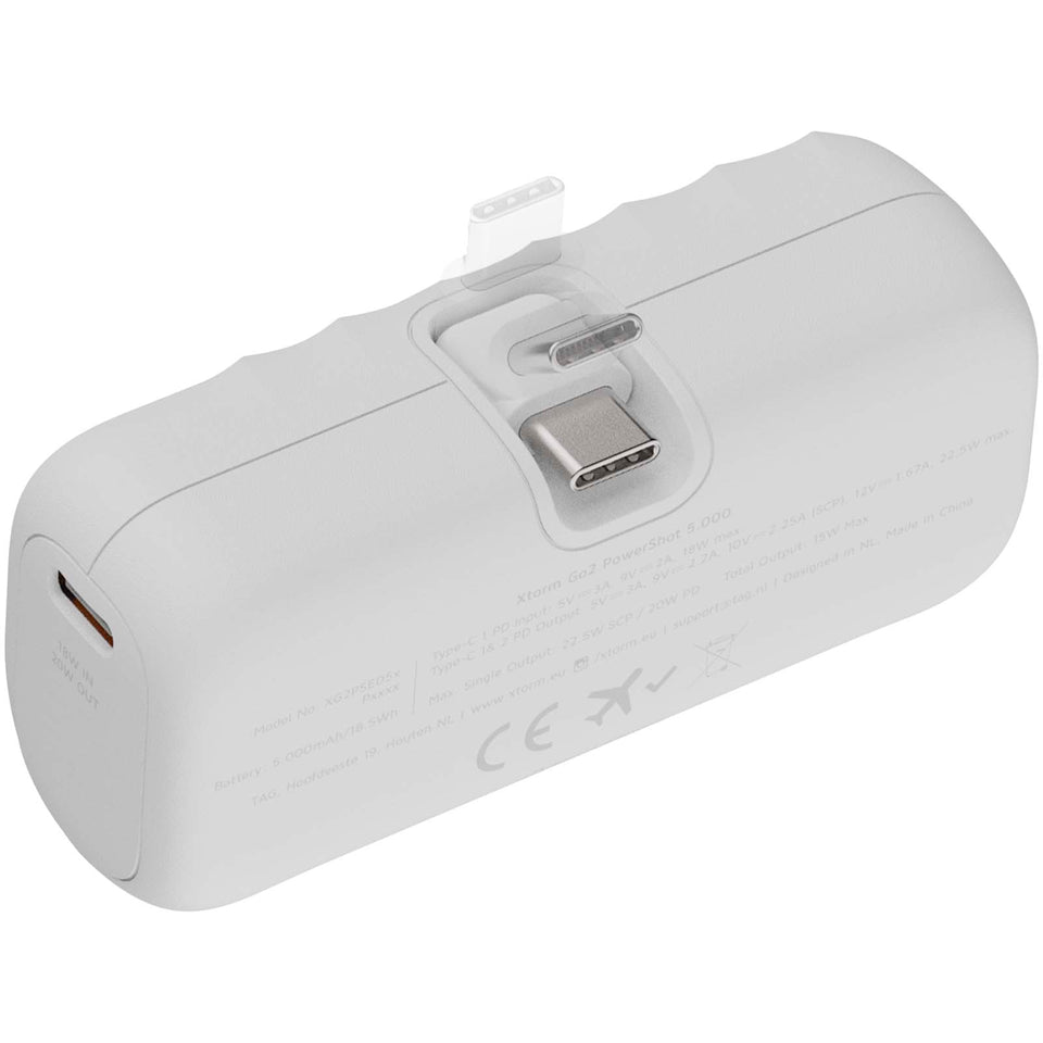 Power bank da 5000 mAh 20 W Xtorm Go2 personalizzato con logo - Pubblienne