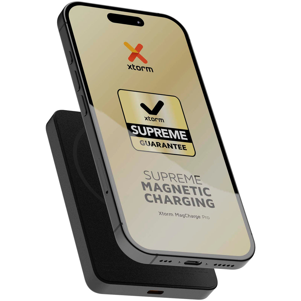 Power bank wireless da 5000 mAh 15 W Xtorm Go2 personalizzato con logo - Pubblienne
