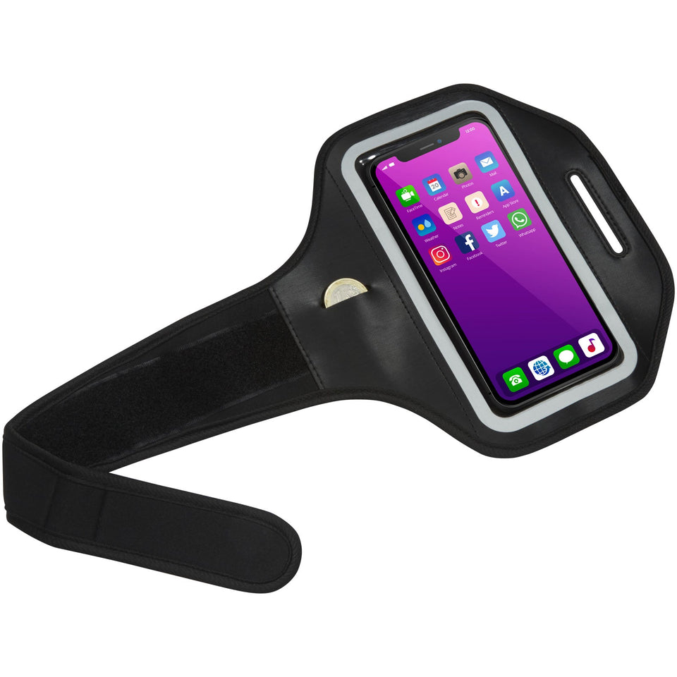Bracciale Haile per smartphone riflettente con cover trasparente personalizzato con logo - Pubblienne