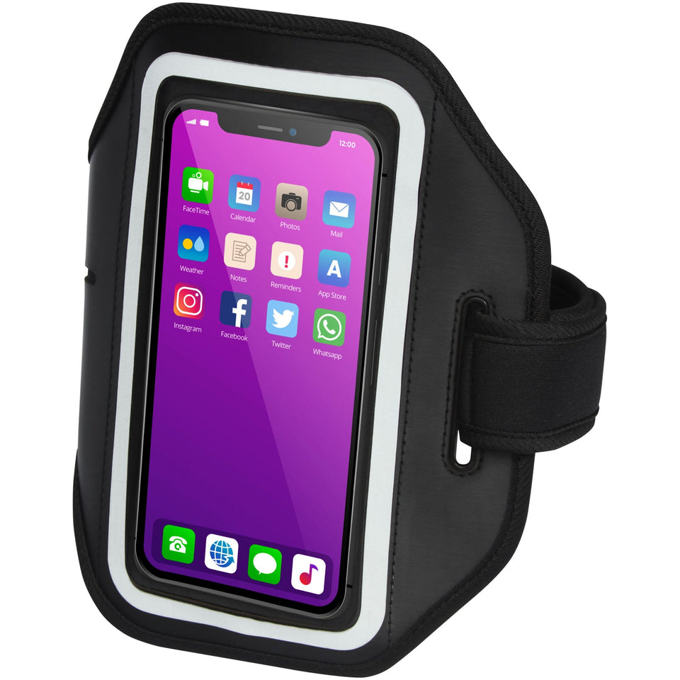 Bracciale Haile per smartphone riflettente con cover trasparente personalizzato con logo - Pubblienne