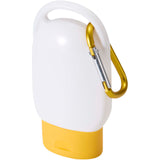 Crema solare SPF 30 con moschettone Rosie personalizzato con logo - Pubblienne