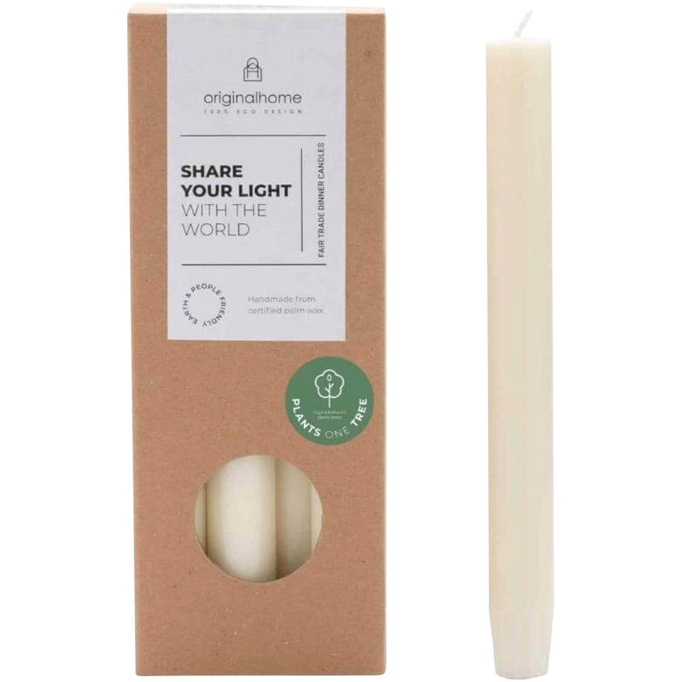Candela Dinner Matcha verde Originalhome personalizzato con logo - Pubblienne