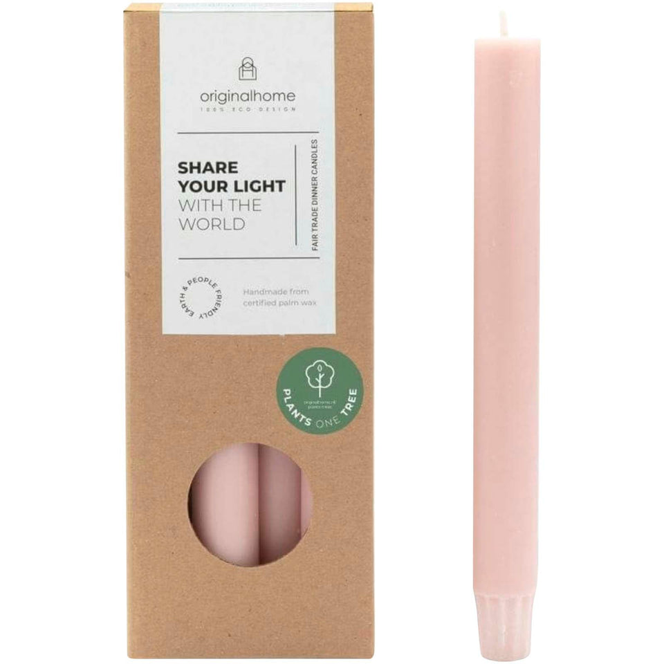 Candela Dinner Matcha verde Originalhome personalizzato con logo - Pubblienne