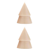 Set di due Candele a forma di albero di Natale - formato medio Originalhome personalizzato con logo - Pubblienne