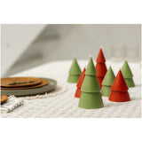 Set di due Candele a forma di albero di Natale - formato medio Originalhome personalizzato con logo - Pubblienne
