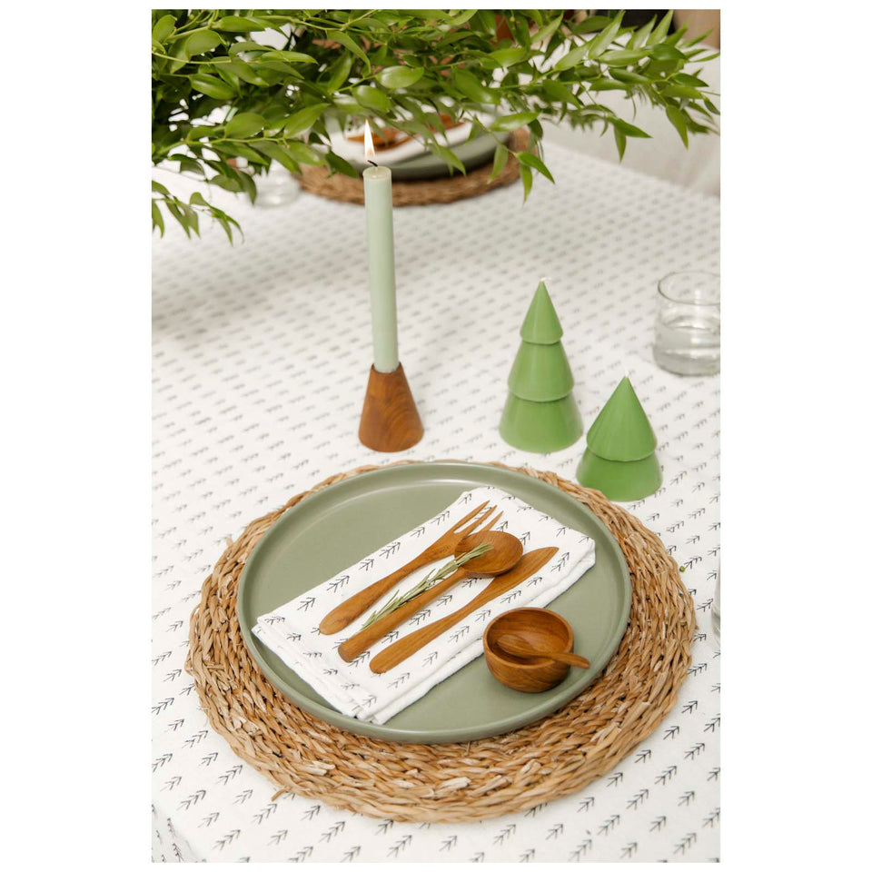 Set di due Candele a forma di albero di Natale - formato medio Originalhome personalizzato con logo - Pubblienne