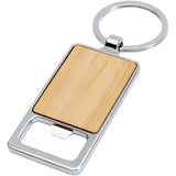 Portachiavi in bambù con apribottiglie Snapper personalizzato con logo - Pubblienne
