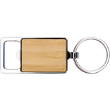 Portachiavi in bambù con apribottiglie Snapper personalizzato con logo - Pubblienne
