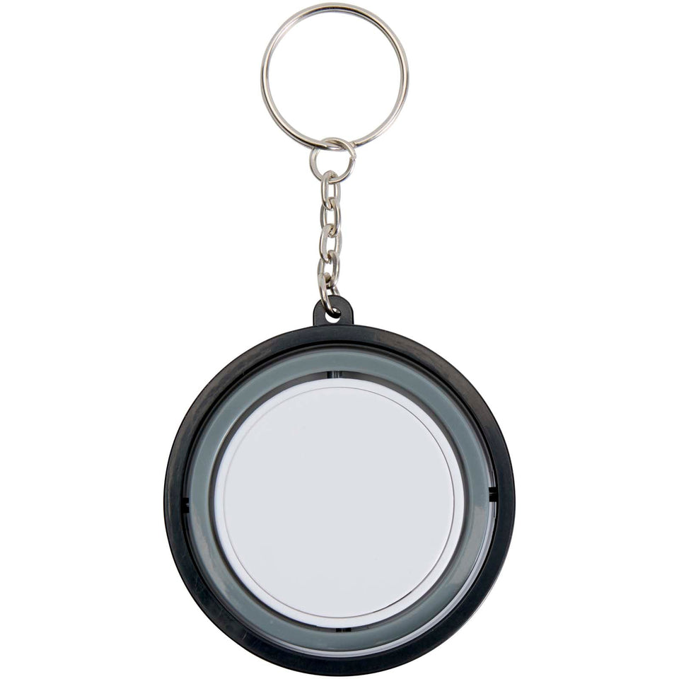Portachiavi antistress con giroscopio in plastica riciclata Spinx personalizzato con logo - Pubblienne