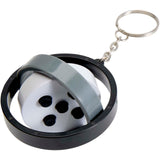 Portachiavi antistress con giroscopio in plastica riciclata Spinx personalizzato con logo - Pubblienne