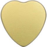Candela in scatola di latta a forma di cuore all'aroma di vaniglia Blissful personalizzato con logo - Pubblienne
