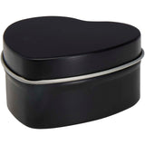 Candela in scatola di latta a forma di cuore all'aroma di vaniglia Blissful personalizzato con logo - Pubblienne