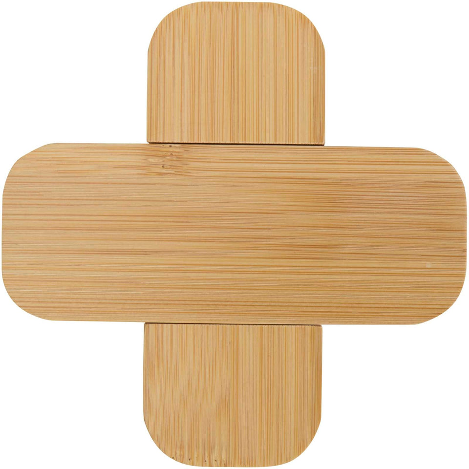 Sottopentola in bambù formato piccolo Croc personalizzato con logo - Pubblienne