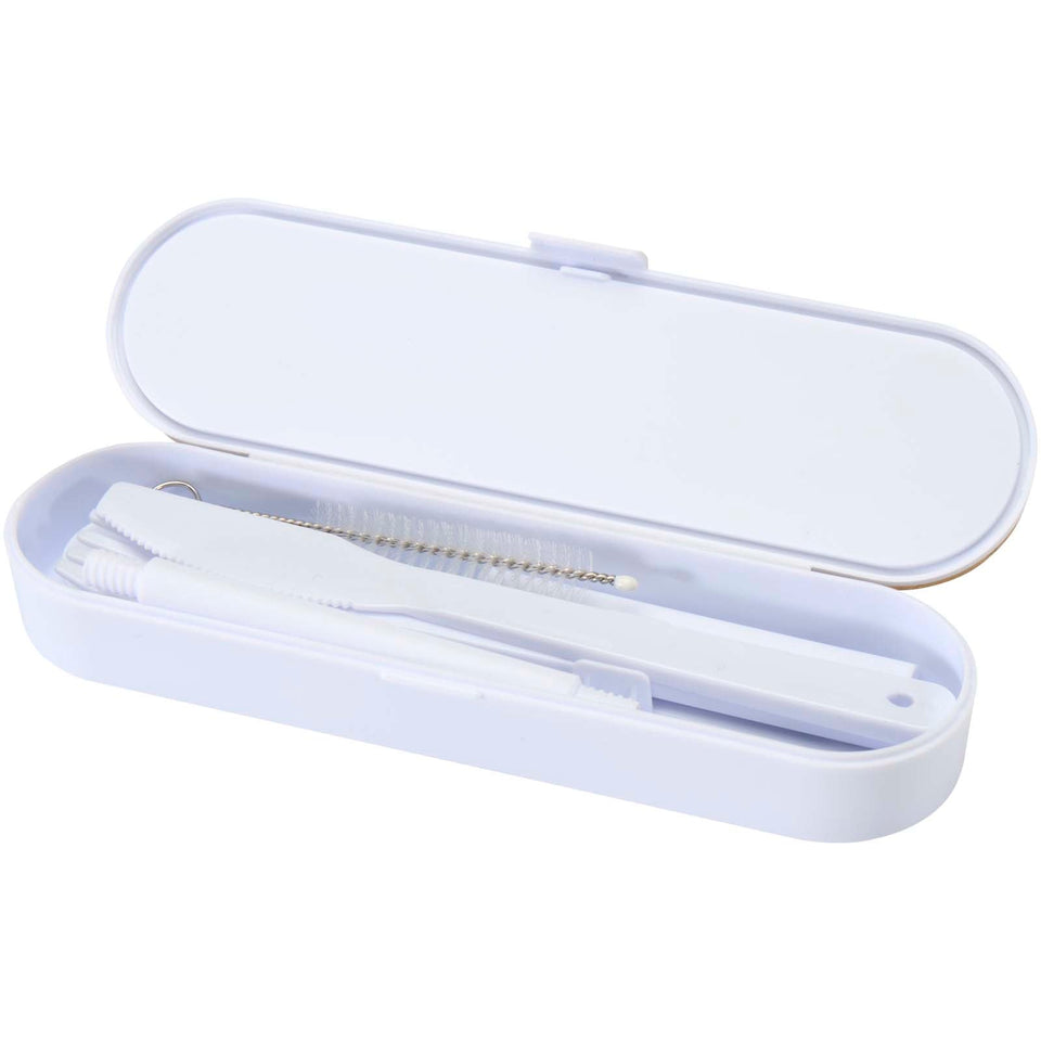 Set di posate con coperchio in bambù Runa personalizzato con logo - Pubblienne