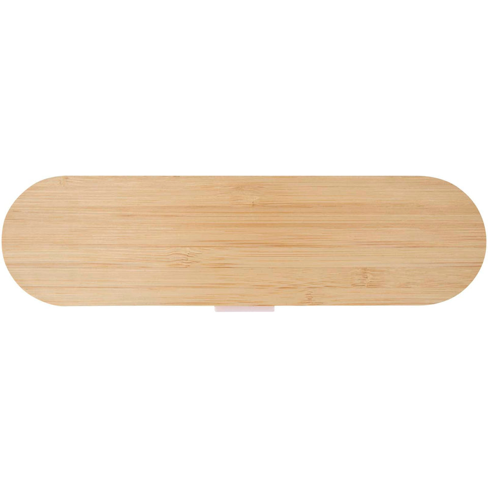 Set di posate con coperchio in bambù Runa personalizzato con logo - Pubblienne