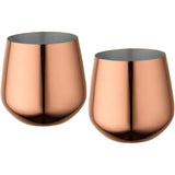 Set di tazze in acciaio inossidabile Cascade da 540 ml personalizzato con logo - Pubblienne