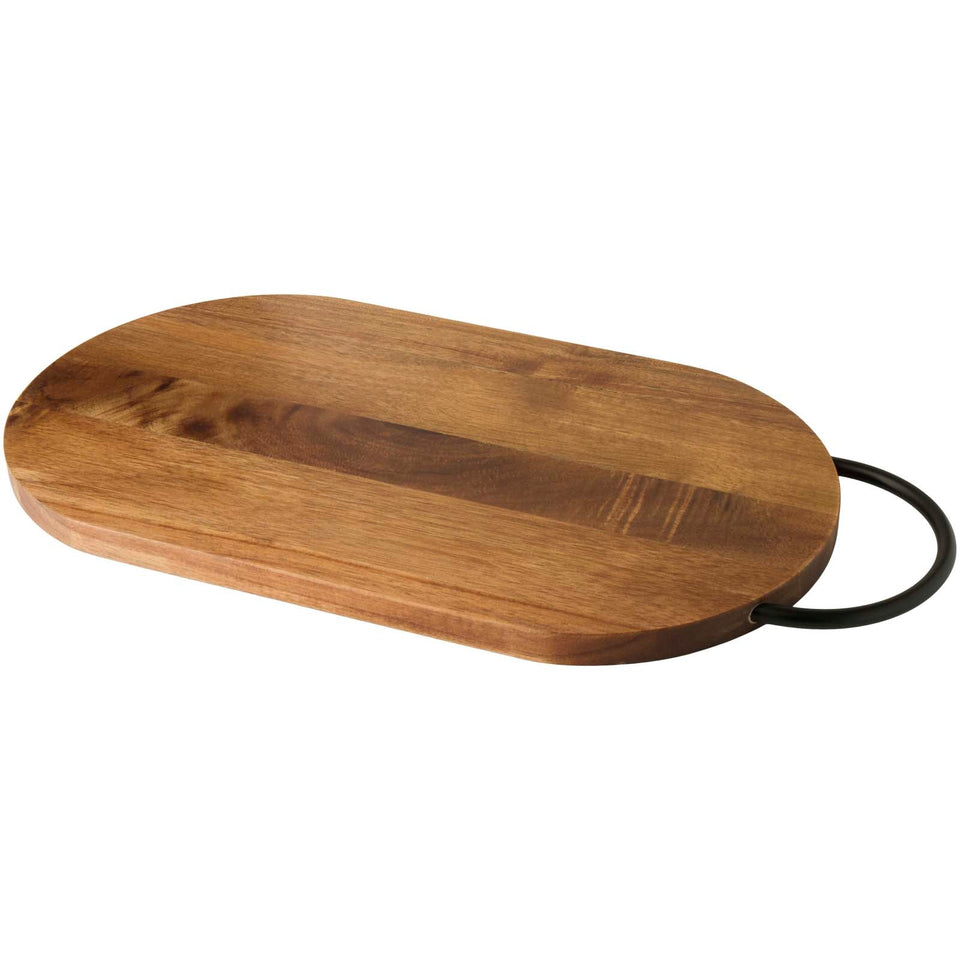 Tagliere in legno di acacia con manico Julienne personalizzato con logo - Pubblienne