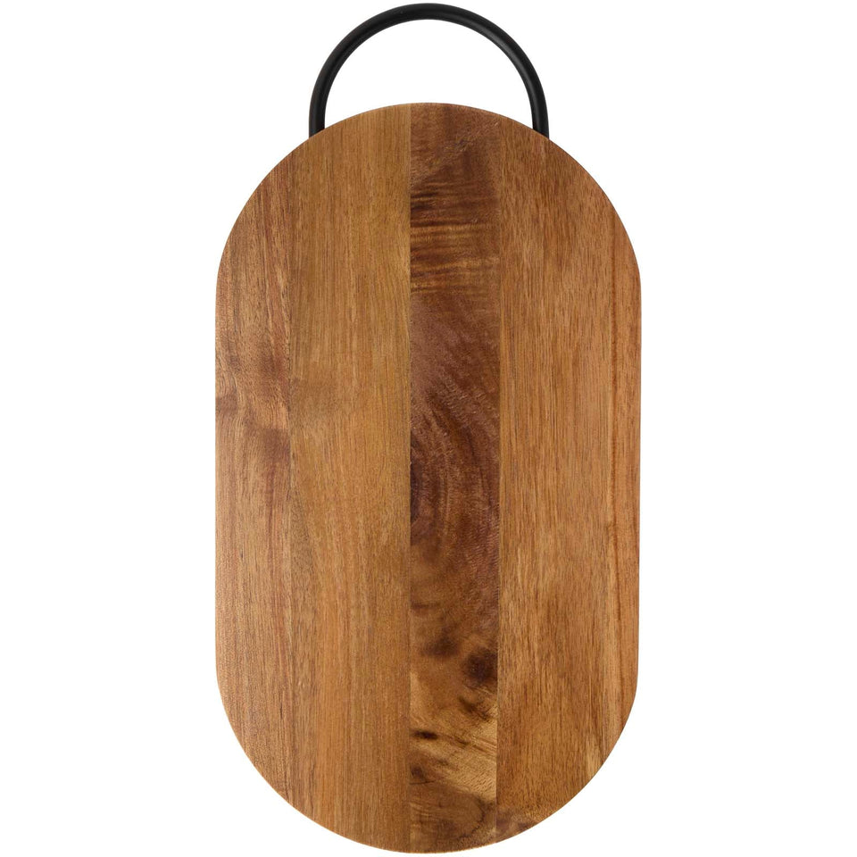 Tagliere in legno di acacia con manico Julienne personalizzato con logo - Pubblienne
