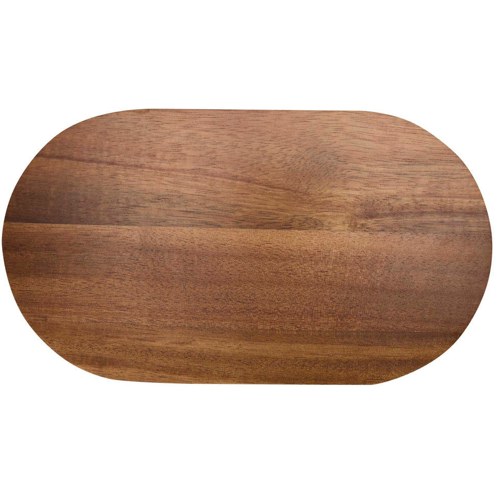 Vassoio da portata in legno di acacia Edge personalizzato con logo - Pubblienne