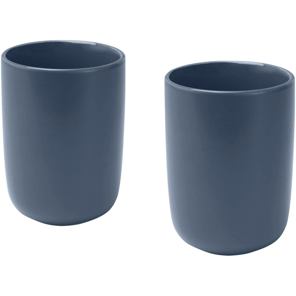 Set di 2 bicchieri in ceramica con finitura opaca da 350 ml Male personalizzato con logo - Pubblienne