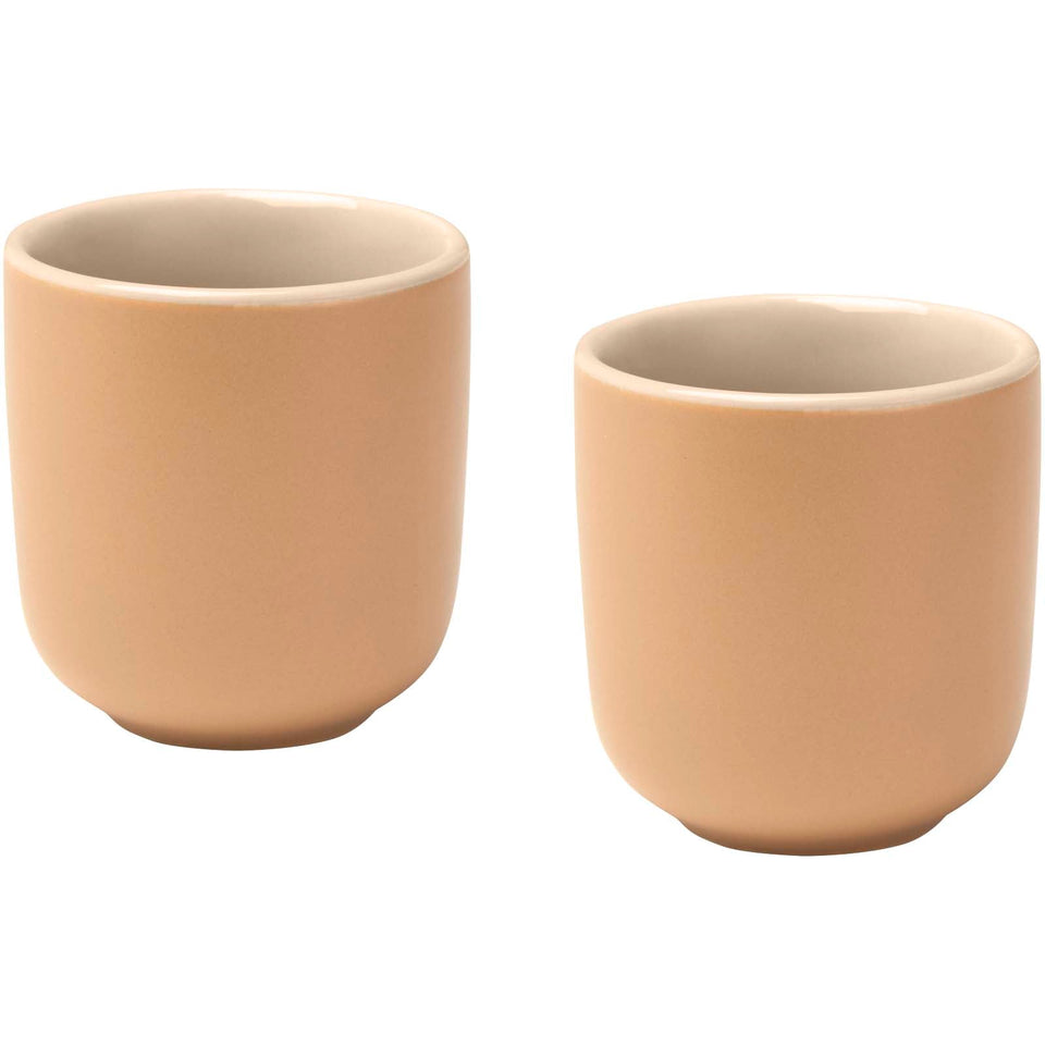Set di 2 tazzine per espresso in ceramica con finitura opaca da 90 ml Male personalizzato con logo - Pubblienne