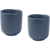 Set di 2 tazzine per espresso in ceramica con finitura opaca da 90 ml Male personalizzato con logo - Pubblienne