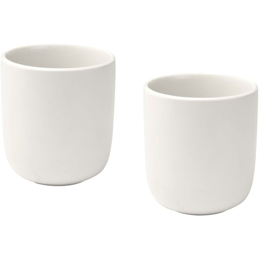 Set di 2 tazze in ceramica con finitura opaca da 200 ml Male personalizzato con logo - Pubblienne