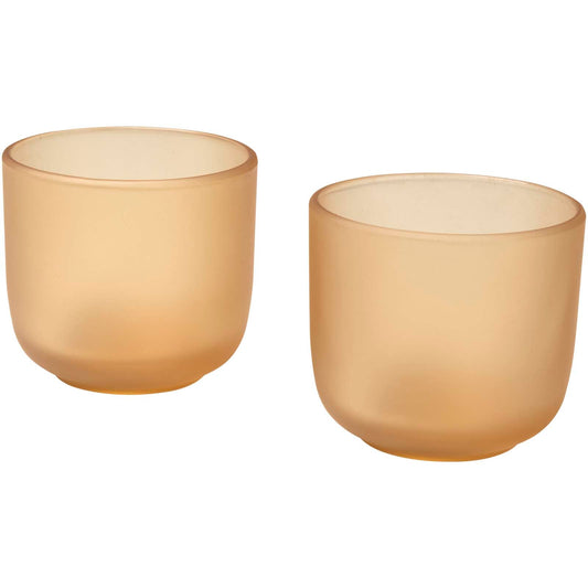Set di 2 bicchieri in vetro con finitura opaca da 200 ml Male personalizzato con logo - Pubblienne