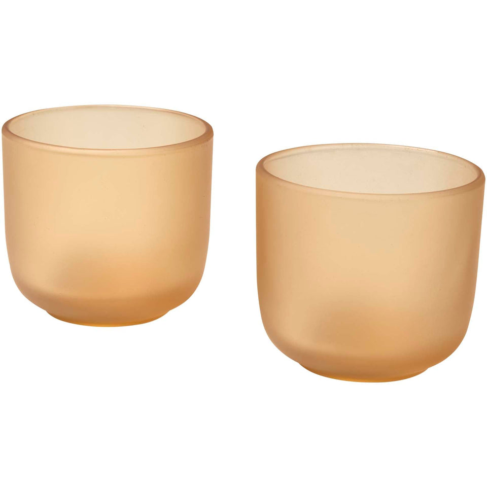 Set di 2 bicchieri in vetro con finitura opaca da 200 ml Male personalizzato con logo - Pubblienne