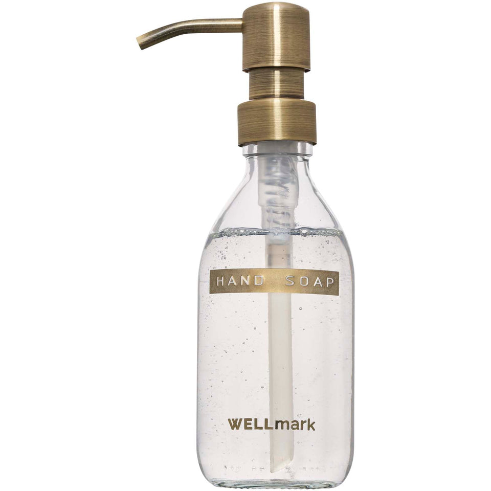 Set di dispenser di sapone per le mani da 250 ml e candela profumata da 150 g Wellmark Discovery personalizzato con logo - Pubblienne