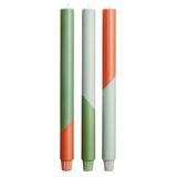 Set di 3 candele con design a colori diagonali Originalhome Eden personalizzato con logo - Pubblienne