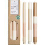Set di 3 candele con effetto roccia calcarea stratificata Originalhome personalizzato con logo - Pubblienne