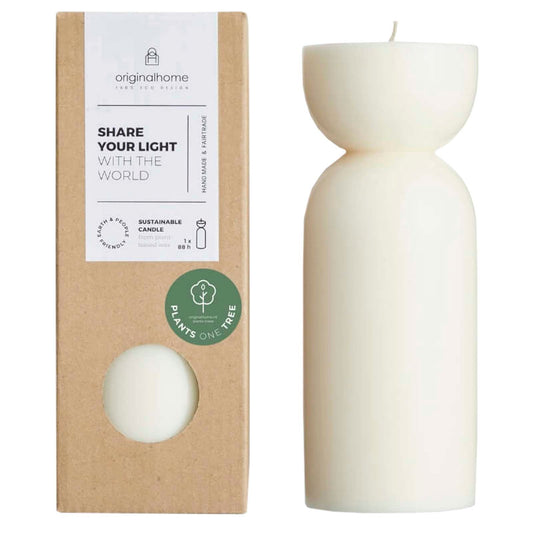 Candela media in materiale biologico Originalhome personalizzato con logo - Pubblienne
