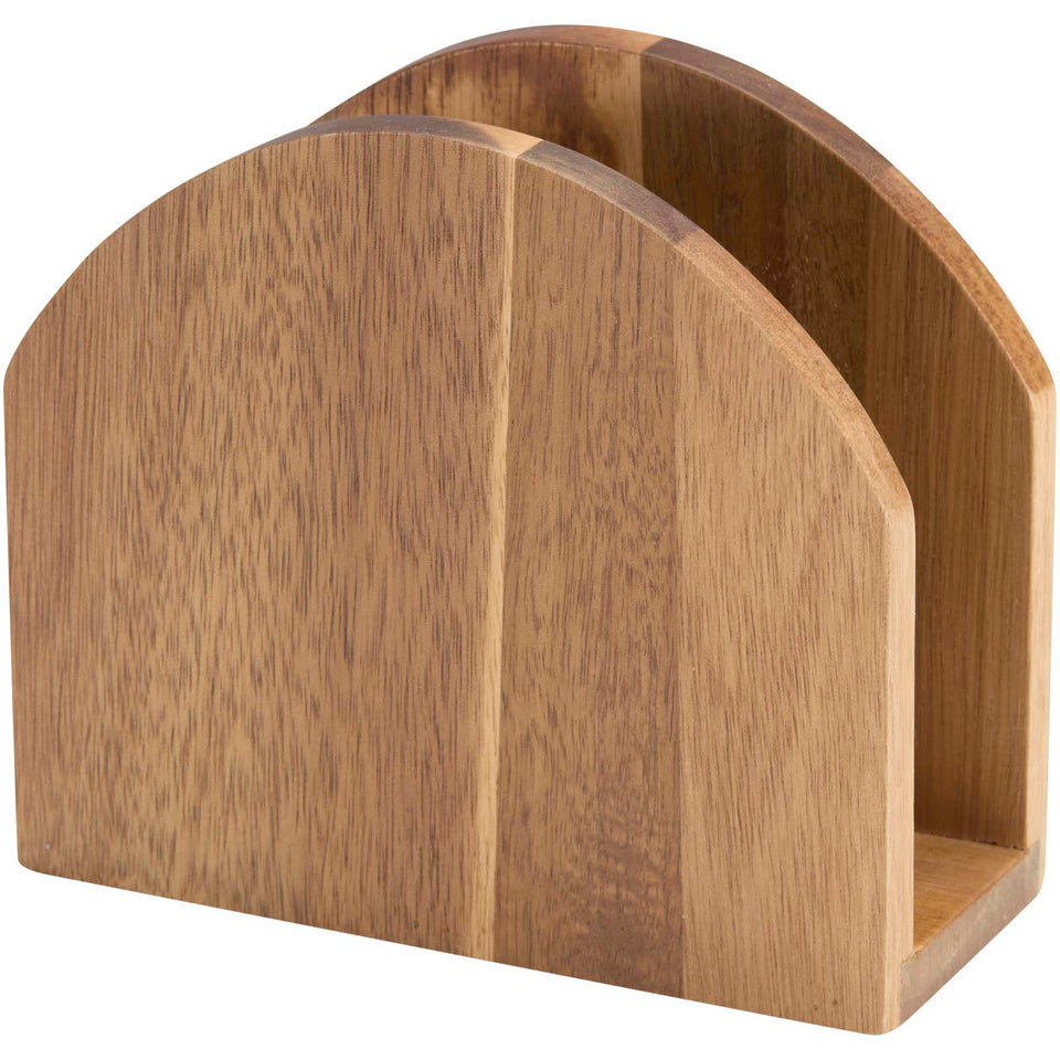 Portatovaglioli in legno di acacia Charm personalizzato con logo - Pubblienne