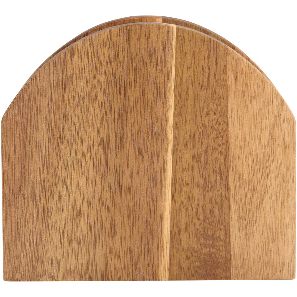 Portatovaglioli in legno di acacia Charm personalizzato con logo - Pubblienne