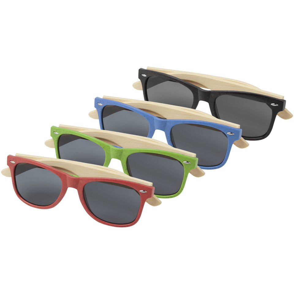 Occhiali da sole Sun Ray in bambù personalizzato con logo - Pubblienne