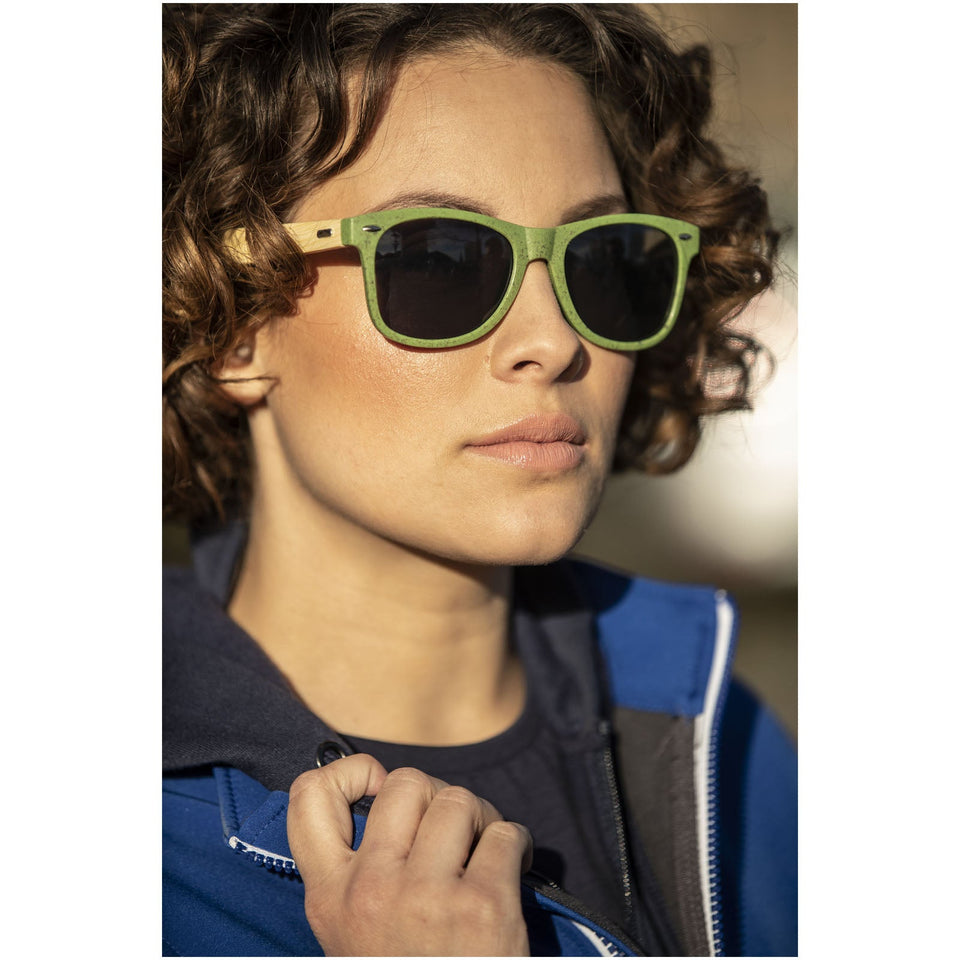 Occhiali da sole Sun Ray in bambù personalizzato con logo - Pubblienne
