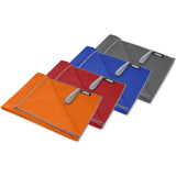 Asciugamano Pieter ultra leggero e ad asciugatura rapida in PET riciclato 130 x 80 cm personalizzato con logo - Pubblienne