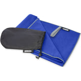 Asciugamano Pieter ultra leggero e ad asciugatura rapida in PET riciclato 130 x 80 cm personalizzato con logo - Pubblienne